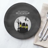 Assiettes En Carton Halloween Spooktacular Éffrayant Haunted House Wit