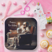 Assiettes En Carton Halloween Squelette d'anniversaire (Fête)