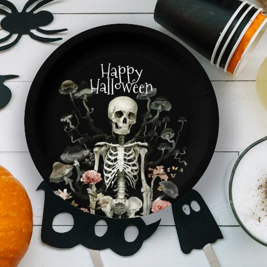 Assiettes En Carton Halloween Squelette Hauné Forêt Noire