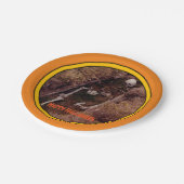 Assiettes En Carton Halloween squelette os effrayant photo conçue (Angle)
