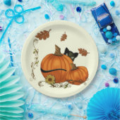 Assiettes En Carton Halloween style pays (Fête)