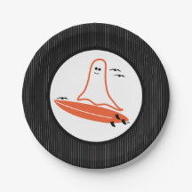 Halloween Surfer Ghost noir