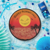 Assiettes En Carton Halloween tropical (Fête)