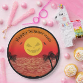Assiettes En Carton Halloween tropical (Fête)