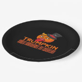 Assiettes En Carton Halloween Trumpkin éffrayant Haut Chapeau et langu (Angle)