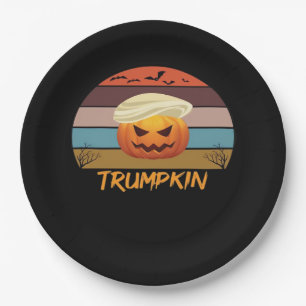 Assiettes En Carton Halloween Trumpkin nous Vintage
