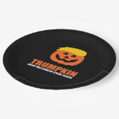 Assiettes En Carton Halloween Trumpkin V2 (Angle)