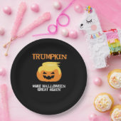 Assiettes En Carton Halloween Trumpkin V3 (Fête)