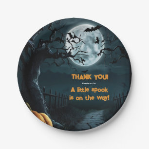 Assiettes En Carton Halloween Un Baby shower Citrouille Un Peu Parlé