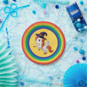 Assiettes En Carton Halloween Unicorn Pegasus Witch (Fête)