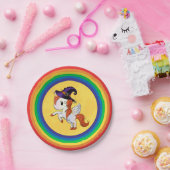 Assiettes En Carton Halloween Unicorn Pegasus Witch (Fête)