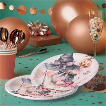 Halloween watercolor coquette fête d'anniversaire