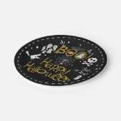 Assiettes En Carton Halloween Whimsical Hand Drame Costume Party (Angle)