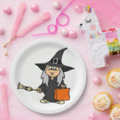 ASSIETTES EN CARTON HALLOWEEN WITCH (Fête)