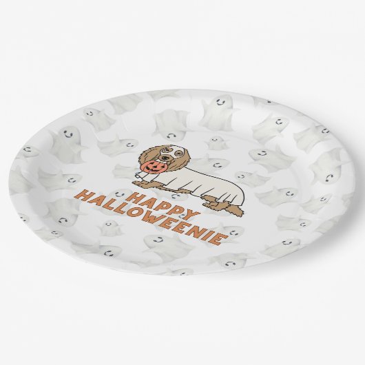 Assiettes En Carton Halloweenie (Angle)