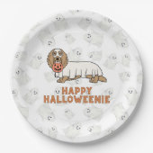 Assiettes En Carton Halloweenie (Devant)