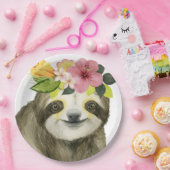 Assiettes En Carton Halo tropical | Sweet Sloth (Fête)