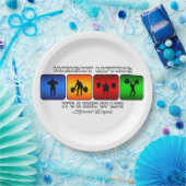 Assiettes En Carton Haltérophilie fraîche c'est un mode de vie (Fête)