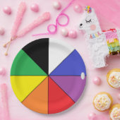 Assiettes En Carton HAMbWG Couleur Roue Conception Papier Dîner Plaque (Fête)