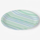 Assiettes En Carton HAMbWG - Papier - Monnaie et Bébé Bleu (Angle)