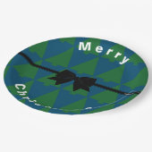 Assiettes En Carton HAMbWG Plaque en papier pour arbres de Noël verts (Angle)