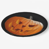 Assiettes En Carton HAMbWG - Plaque papier - Citrouille orange d'Hallo (Angle)