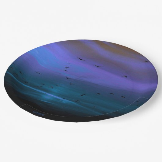 Assiettes En Carton HAMbWG - Plaque papier - Couleur de soleil d'Hallo (Angle)