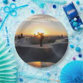 Assiettes En Carton HAMbyWG - Plaque papier - Skateboarder (Fête)