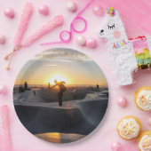 Assiettes En Carton HAMbyWG - Plaque papier - Skateboarder (Fête)