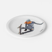 Assiettes En Carton HAMbyWG - Plaque papier - Skateboarder (Angle)