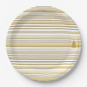 Assiettes En Carton HAMbyWG - Plaques papier 9" - Arbre de Noël