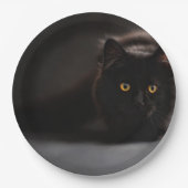 Assiettes En Carton HAMbyWG - Plaques papier personnalisées 9" - Chat  (Devant)