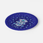 Assiettes En Carton Hamsa Hand-Evil Eye Amulet (Angle)