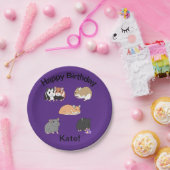 Assiettes En Carton Hamsters (Fête)