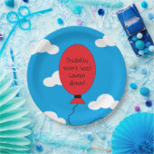 Assiettes En Carton Handicap et confiance : bleu (Fête)