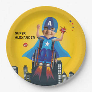 Assiettes En Carton Handicap Volant Superhero Fun Anniversaire