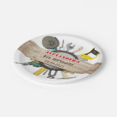 Assiettes En Carton Handyman Boy Tools Plaque papier pour fête d'anniv (Angle)