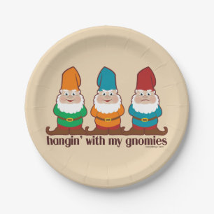 Assiettes En Carton Hangin avec mon brun de Gnomies