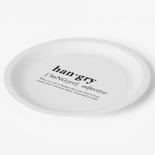 Assiettes En Carton Hangry (Angle)