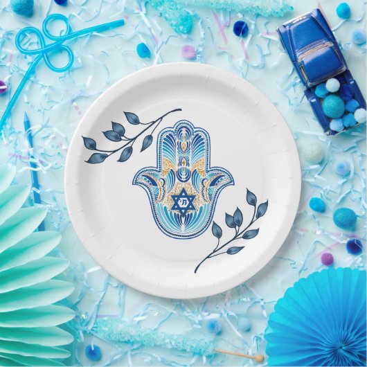 Assiettes En Carton Hanoukka (Fête)