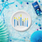 Assiettes En Carton Hanoukka Candles (Fête)