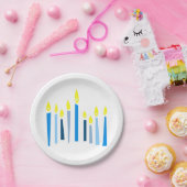 Assiettes En Carton Hanoukka Candles (Fête)