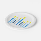 Assiettes En Carton Hanoukka Candles (Angle)