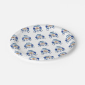 Assiettes En Carton Hanoukka Dancing Dreidels et Jelly Doughnut (Angle)