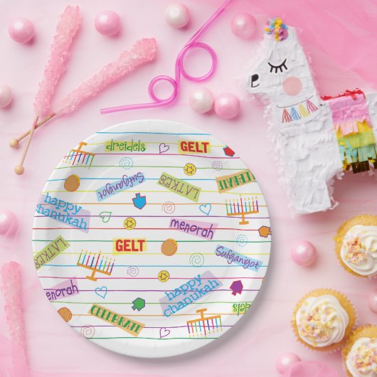 Assiettes En Carton Hanoukka Design Party (Fête)