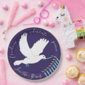 Assiettes En Carton Hanoukka Dove Design (Fête)