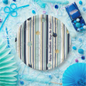 Assiettes En Carton Hanoukka Stripes et Fun (Fête)