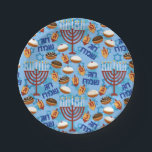 Assiettes En Carton Hanukiahs, Menorahs et Motif de bougies<br><div class="desc">Jouez une fête spectaculaire avec des Hanukiahs,  Menorahs et bougies en papier Motif pour correspondre à votre thème!</div>