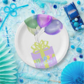 Assiettes En Carton Happy birthday  (Fête)