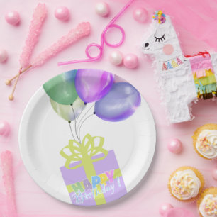 Assiettes En Carton Happy birthday 